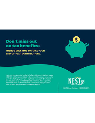 Screenshot of End of Year Tax Postcard