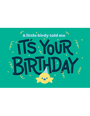 Screenshot of Gift card for Birthday
