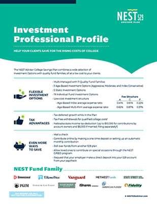 Screenshot of Investment Professional Profile PDF